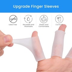 10-30pcs Gel Finger Sleeve Silicone Protectors, Finger Sleeve Cushions Protects