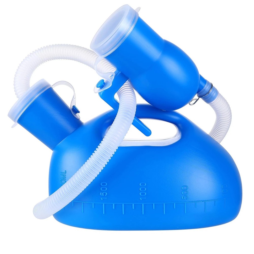 Urinal Bottle Portable Urinals for Men Women Urine 2000ml Mens L, Blue