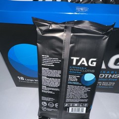 TAG 216 Disposable WASHCLOTHS(12×18) Alcohol Free W/Aloe/Vitamin E Chamomile