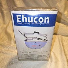 Ehucon Waterproof Shower Safety Belt, Fall Prevention, Purple/White