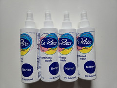 Lot of 4 Ca-Rezz Incontinent Wash Norisc PH Balanced 8 FL OZ