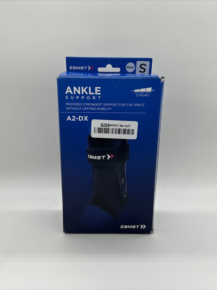Zamst A2-DX Strong Ankle Stabilizer Brace W/Three Way Support Right Foot Small
