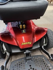 Red Jazzy Elite ES Power Wheelchair~ Charger included And Manual