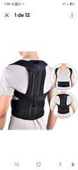 Adjustable Posture Corrector Brace, One Size Black Back & Shoulder Support