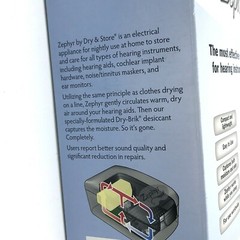 Zephyr by Dry and Store Hearing Aid Nasal Drying Storage System