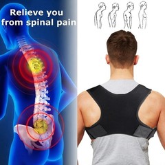 Adjustable Back Posture Support Brace Belt Shoulder Support for Men Women