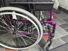 Invacare Matrx Manual Wheelchair Adult Purple/Black w/ Elevating Leg Rests