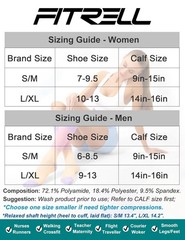 Men’s Women’s 20-30mmHg Compression Socks Circulation Support Black White Grey