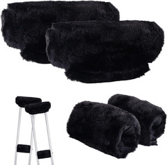 Crutches Padding Universal Crutch Pads for Armpits and Hand Grips, Fluffy Crutch