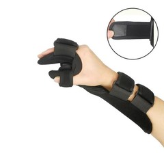 Adjustable Wrist Hand Splint Support Brace Immobilizer For Comfort, Black, S/M/L