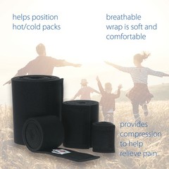 Core Products Core Wrap Plush Neoprene Compression Bandage, Adjustable Hook Loop