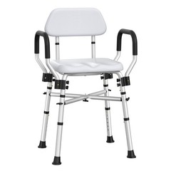 500Lbs Padded Shower Chair Bath Bench Seat Stool w/ Arms & Adjustable Height US