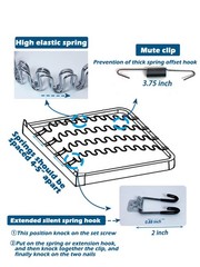 Kaupuar 21″ Sofa Upholstery Spring Replacement Kit 21.3 inch 4pk, 21 Inch 4pk