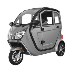 VEVOR 3-Wheel Enclosed Mobility Scooter for Seniors 650lbs Capacity 3-Seater