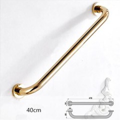 Gold Polished Brass Bathroom Bath Shower Safety Grab Bar Toilet Hand Rail Holder