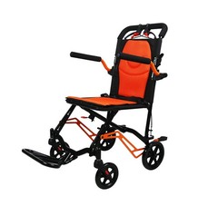 Aviation-Grade Material Light Weight Folding Wheelchair With Locking Handbrake