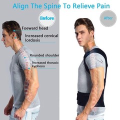 Adjustable Posture Corrector Low Back Support Shoulder Brace Belt For Men&Women