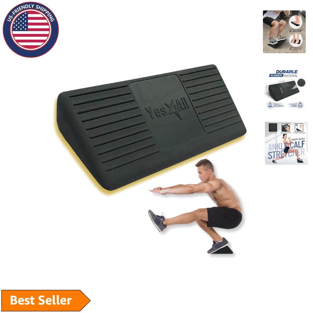 450LBS Anti-Slip Rubber Ankle Calf Stretcher for Enhanced Mobility & Flexibility