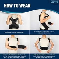 Back Brace Posture Corrector Shoulder Straightener Belt Pain Relief Fortemotus