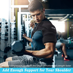 Shoulder Brace Support Compression Sleeve Torn Rotator Cuff Relief Joint AC Pain