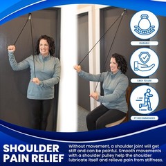 Shoulder Pulley with Metal Bracket for Home Therapy | Supports Rehab & Mobility