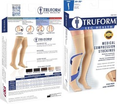 20-30 mmHg Knee High Compression Support Hose – Made in the USA for Optimal Care