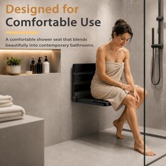 Fold Down Shower Seat Folding Safety Bench Wall Mount Bath Chair Handicapped Tub