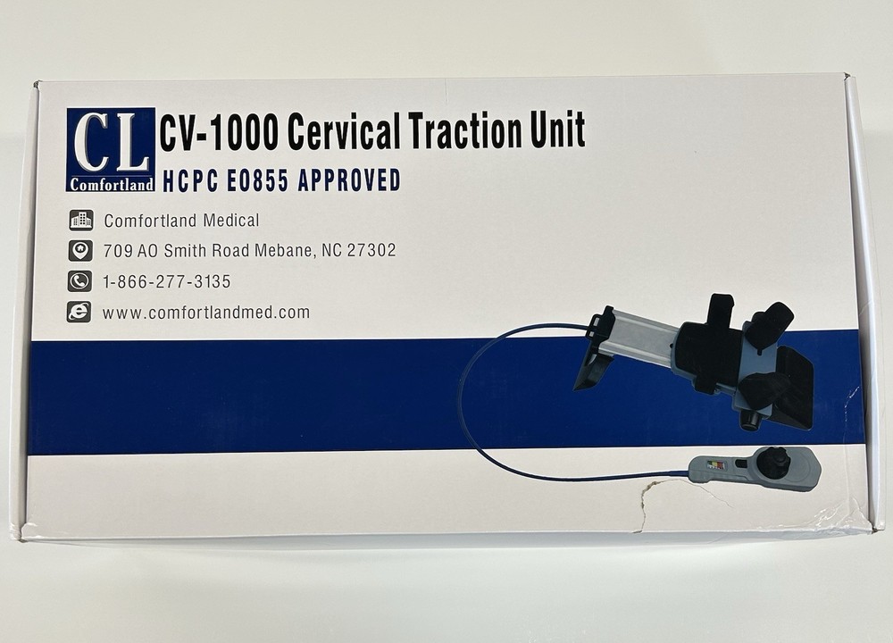 NEW – Comfortland CV-1000 Cervical Traction Unit Physical Therapy Neck Pain
