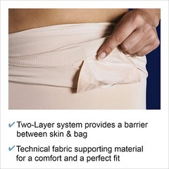 Light Beige StomaSafe Plus – Seamless S/M Support for Ostomy and Hernia Needs