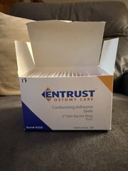 Entrust Ostomy Care Conforming Adhesive Seals 2-inch Skin Barrier Ring Thin, 17