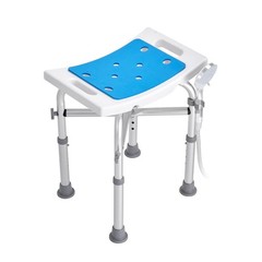 500lb Secure Fit Shower Seat with Crossbar, Adjustable Tub Bench for Safety