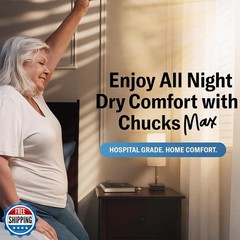 Curera Chucks MAX Hospital Bed Pads Disposable Adult 36 x 36 Breathable Incon