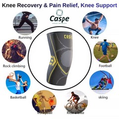 2 Pcs Knee Sleeve Compression Brace Support Sport Joint Pain Arthritis Relief