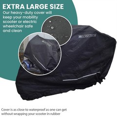 Heavy Duty Weatherproof Cover for X-Large Mobility Scooters – Secure Outdoor Tra