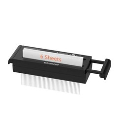 6-Sheet Strip Cut Portable Home Paper Shredder no 11.69*4.29*2.28inch black