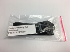 Fastomy Non-Slip X SMALL Black Ostomy Belt FITS 20″-24″ for Convatec & Hollister