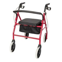 US Heavy Duty Rolling 286 LB Extra Wide For Elderly Rollator Walker &Padded Seat