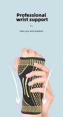Copper Wrist Hand Brace Support Splint Carpal Tunnel Sprain Arthritis Sports