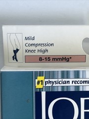 Jobst Ultra Sheer Women 4.5-6.5 Black Knee High Compression Stockings 8-15 mmHg