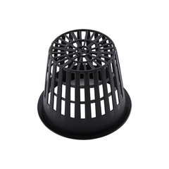 10pcs Heavy Duty Mesh Pot Net Cup Basket Hydroponic Plant Grow Clone Black AP9