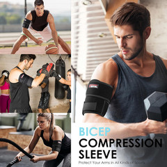 Bicep Tendonitis Brace Compression Sleeve Support, Upper Arm Brace Tricep Bicep