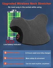 Estirador De Cuello Para Aliviar El Dolor Almohada Calentada Tracción Cervical