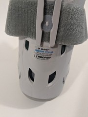 Missing Pump! Aircast SP Walker Walking Boot Medium 01A-M Gray White Adjustable