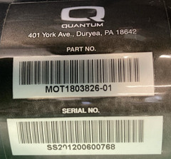 Motors for Pride Quantum J4 / J4 HD Wheelchair MOT1803826-01 MOT1803825-01 #L083