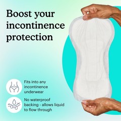 Because Premium Incontinence Booster Pads for Men and Women, Adds Extra