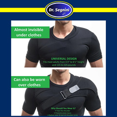 SHOULDER BRACE ROTATOR CUFF PAIN RELIEF SUPPORT ADJUSTABLE BELT SLEEVE SPRAINS✅⭐