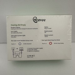Hearing Aid Dryer LED Disinfection Wuvee UV Sterilization New In Box