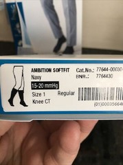 Jobst 2 Packages For Men Ambition Sz 1 Navy Knee Socks 15-20