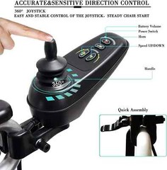 400W Foldable Electric Wheelchair, 13.2AH, Dual Battery, Lightweight 52 lbs