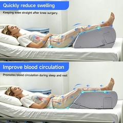 Post-Surgery Leg Elevation Pillow Adjustable for Knee, Ankle & Leg Support